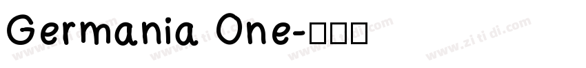 Germania One字体转换
